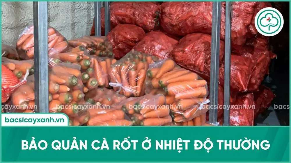 Bảo quản cà rốt ở nhiệt độ thường