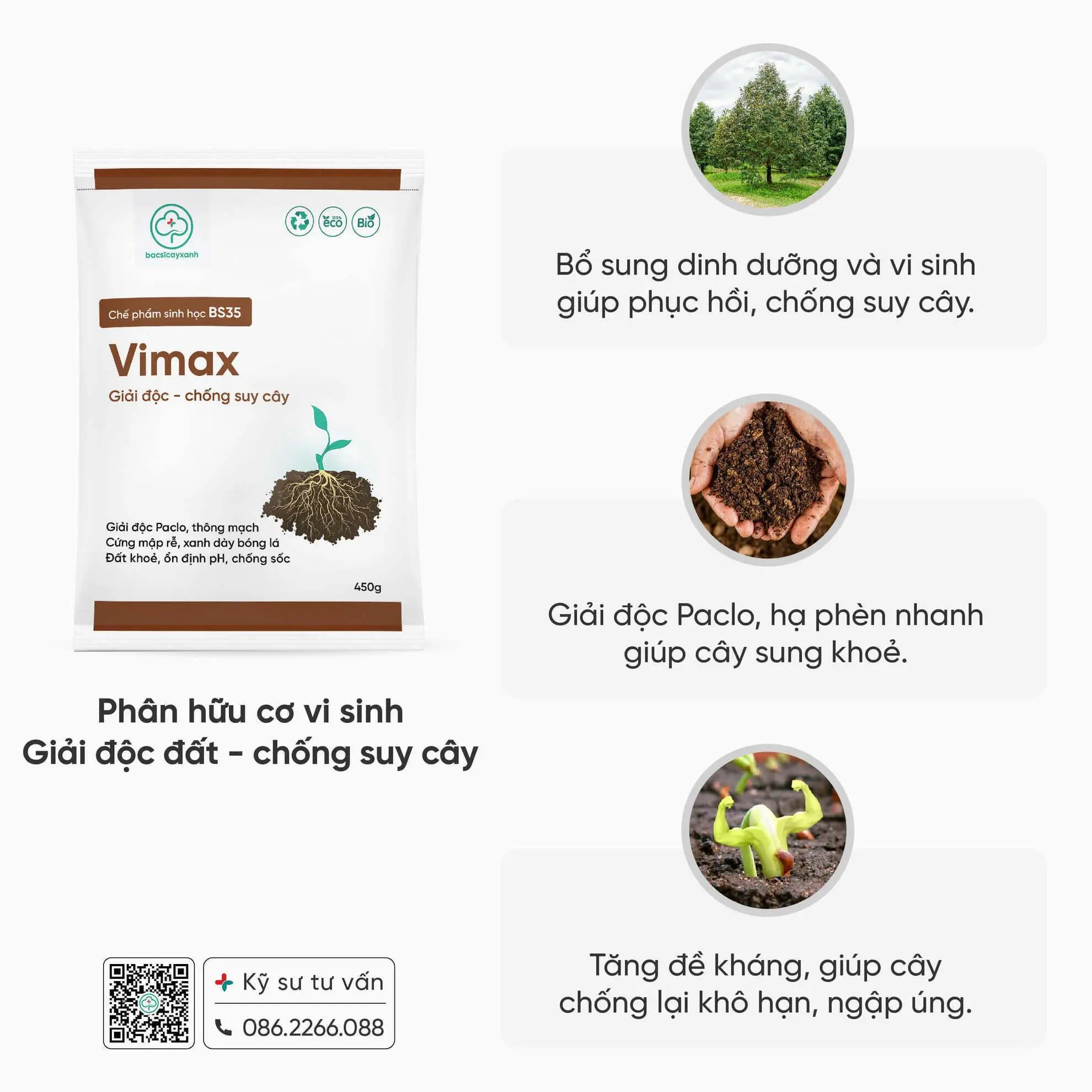 VIMAX - Phục hồi cây sau thu hoạch chống suy, giải độc đất